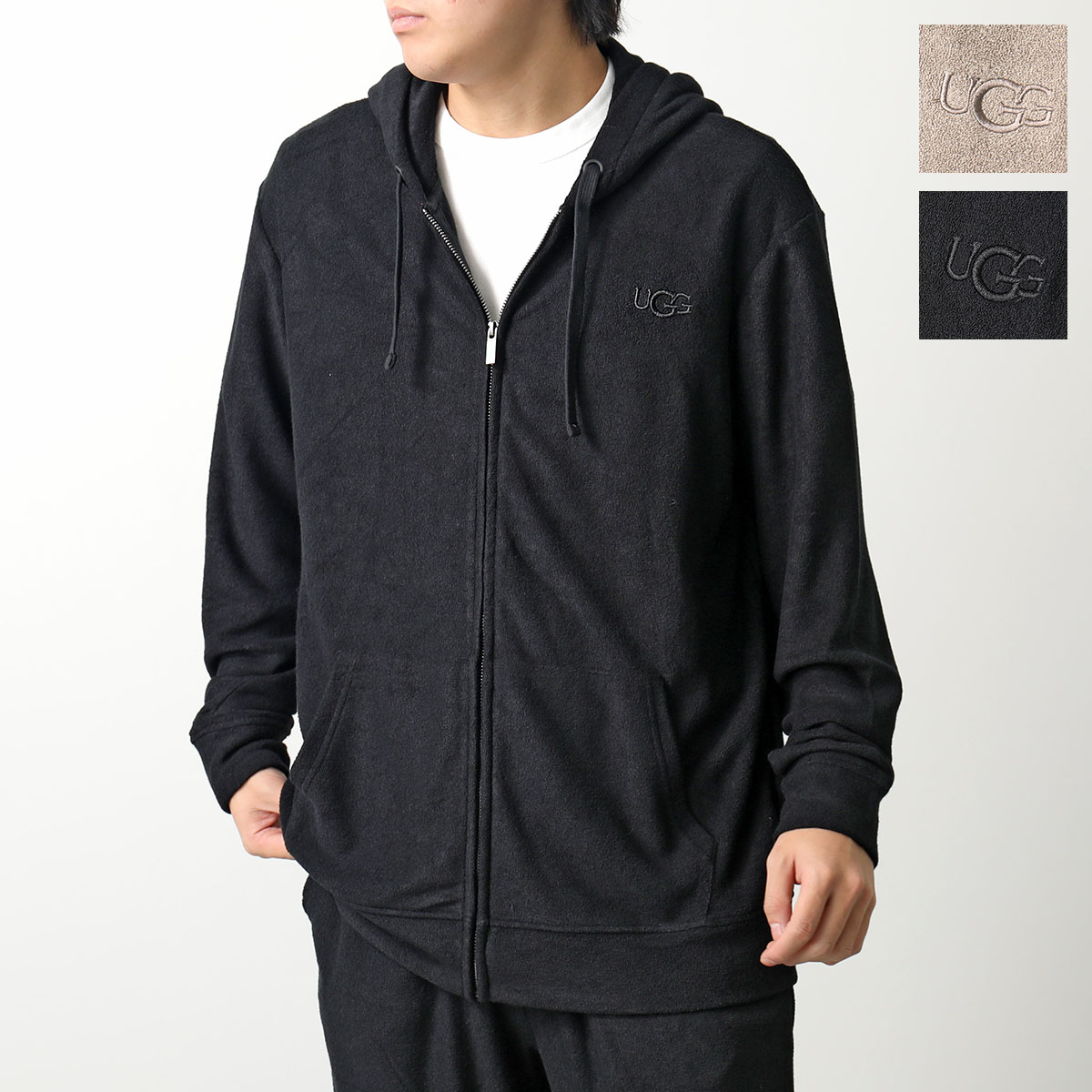 楽天市場】UGG アグ パーカー 1136936 メンズ ジップアップ ロゴ刺繍