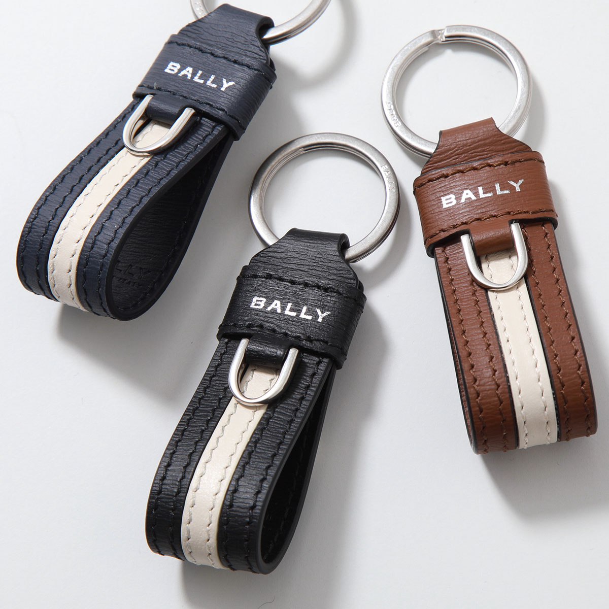 楽天市場】BALLY バリー キーリング RBN STR KEYFOB リボン MLK00R