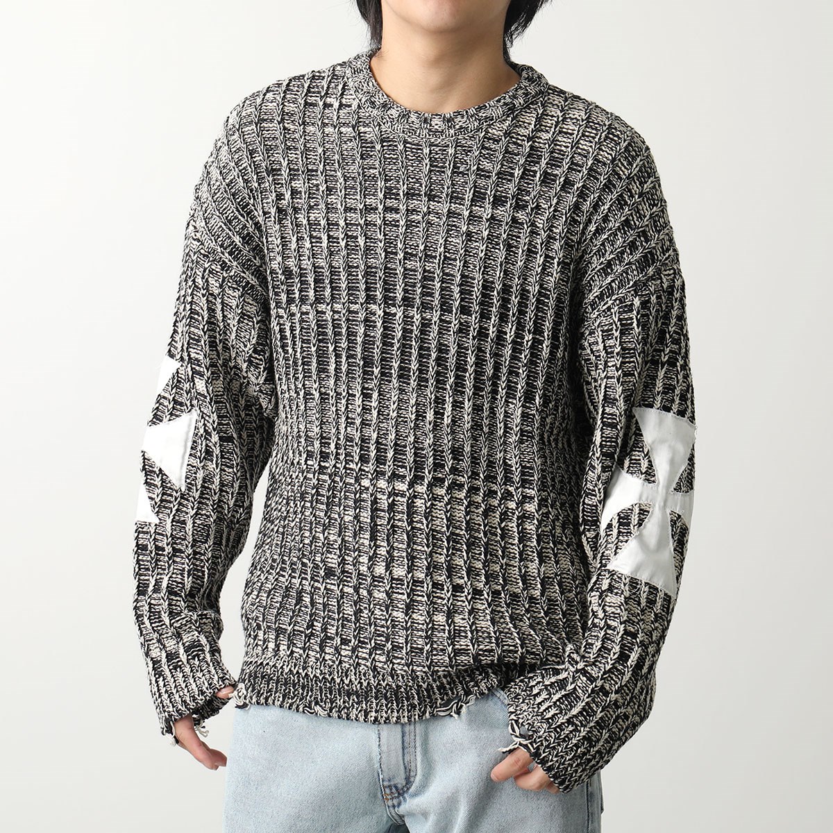 楽天市場】ASKYURSELF アスクユアセルフ ニット CHUNKY GREY MELANGE