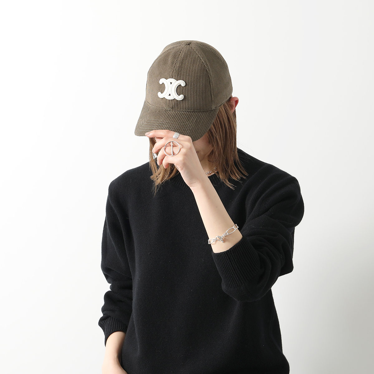 楽天市場】CELINE セリーヌ ベースボールキャップ 2AUT6125S.02KK