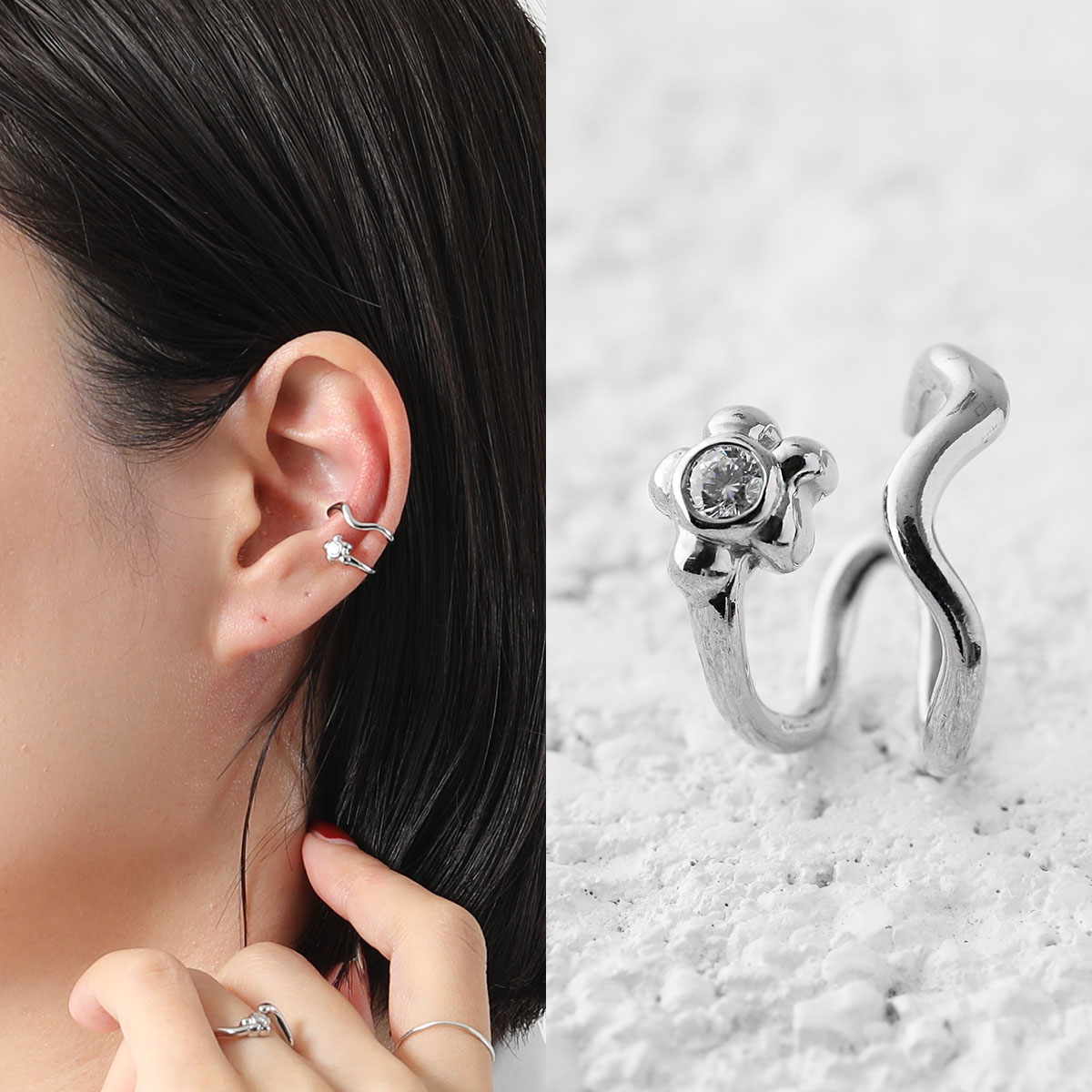 楽天市場】MARIA BLACK マリアブラック イヤーカフ Meadow Earcuff