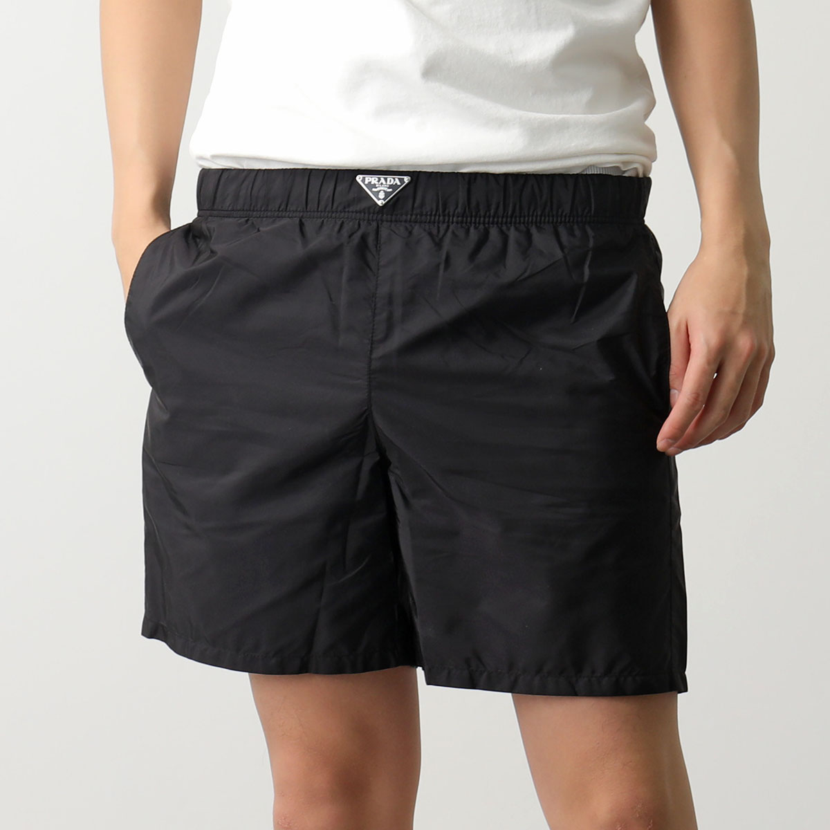 楽天市場】PRADA プラダ スイムウェア UB372 1WQ9 メンズ ハーフパンツ