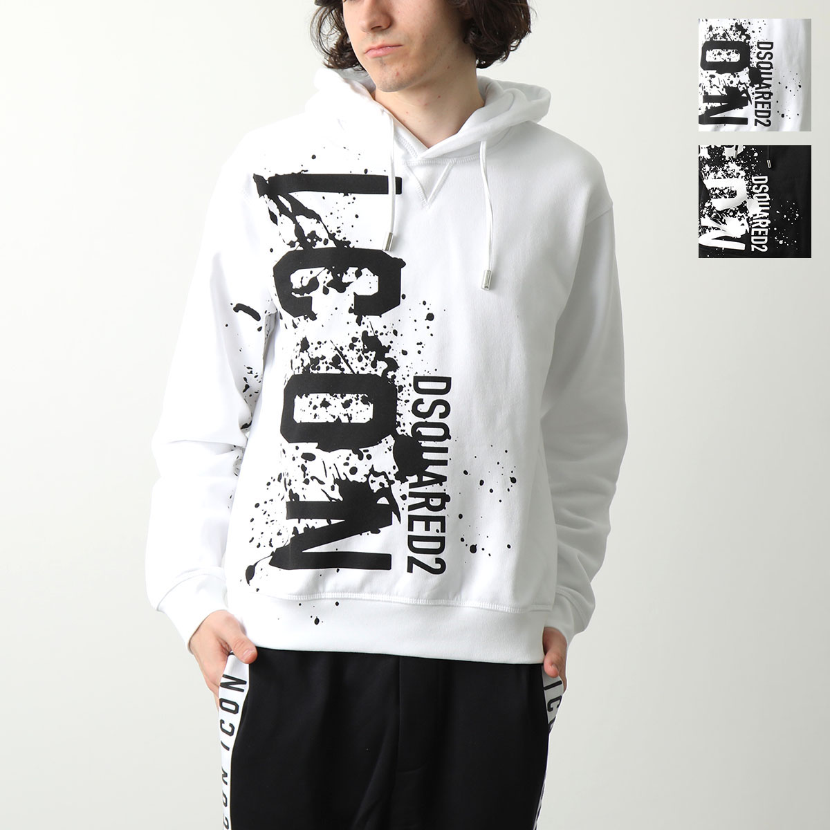 楽天市場】DSQUARED2 ディースクエアード パーカー ICON SPLASH COOL