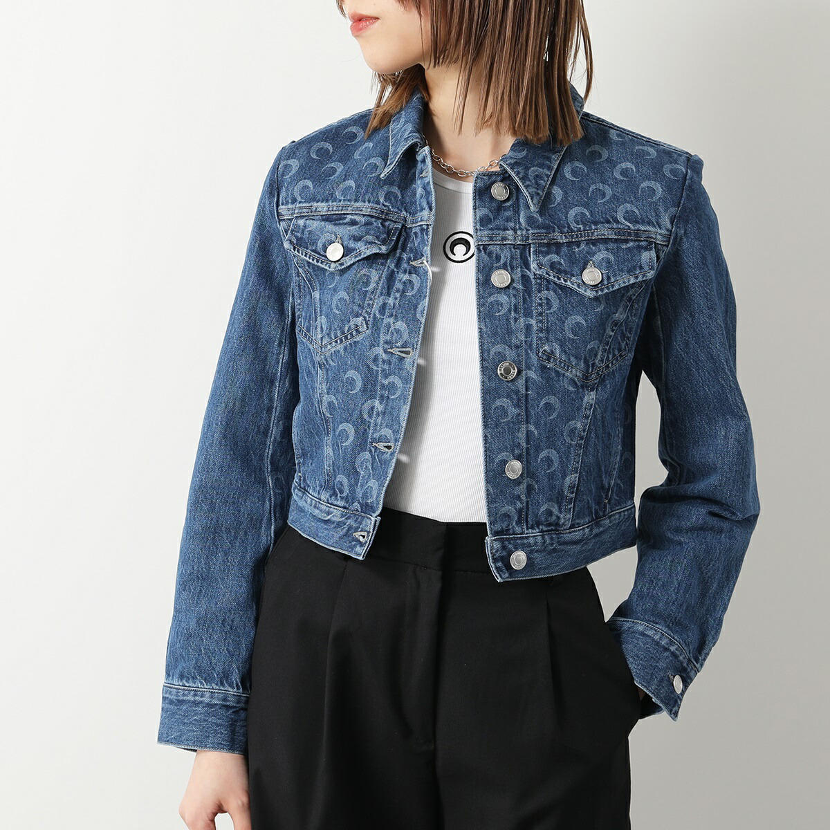 楽天市場】Marine Serre マリーン セル デニムジャケット WJA041