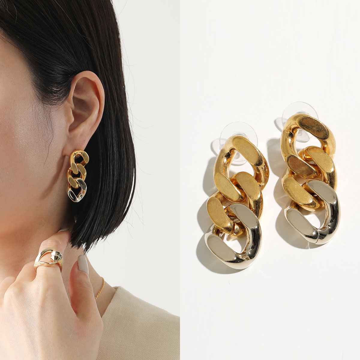 楽天市場】SAINT LAURENT サンローラン ピアス 679737 Y1500