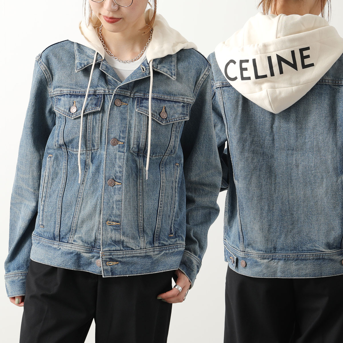 楽天市場】CELINE セリーヌ デニムジャケット 2Q858930F.07UW