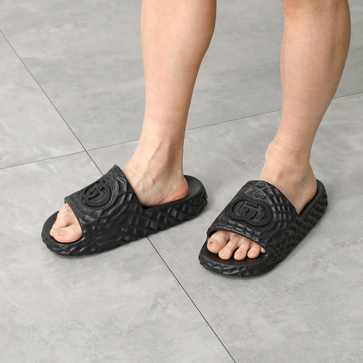 楽天市場】GUCCI グッチ スライドサンダル 770801 J8710 メンズ