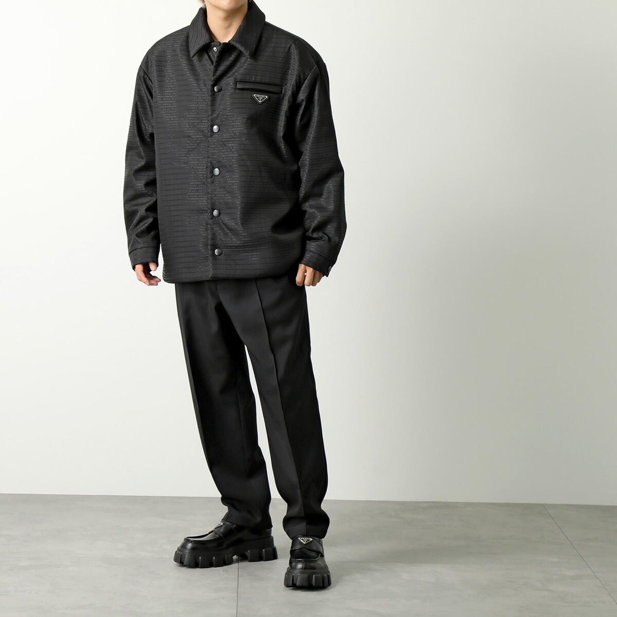 楽天市場】PRADA プラダ 中綿シャツジャケット SC615 11FC メンズ Re
