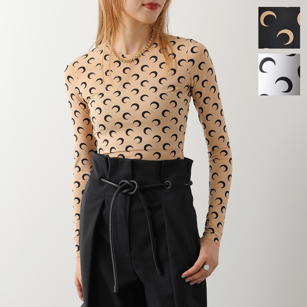 楽天市場】Marine Serre マリーン セル ロンT カットソー Second Skin