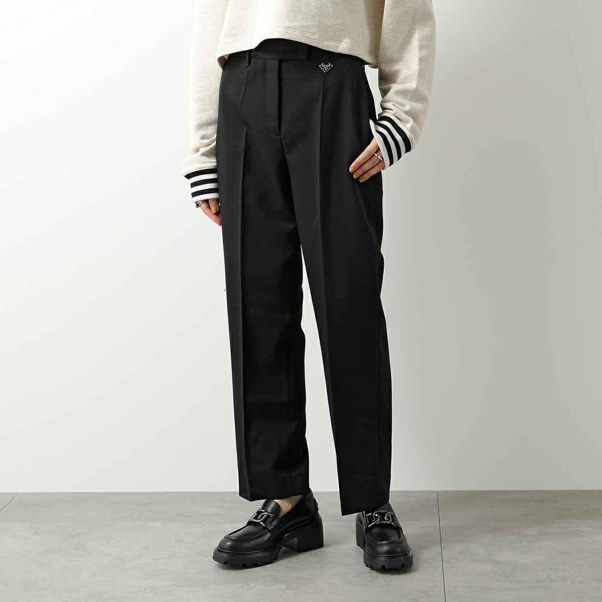 楽天市場】PRADA プラダ テーラードパンツ P229H 13GY レディース