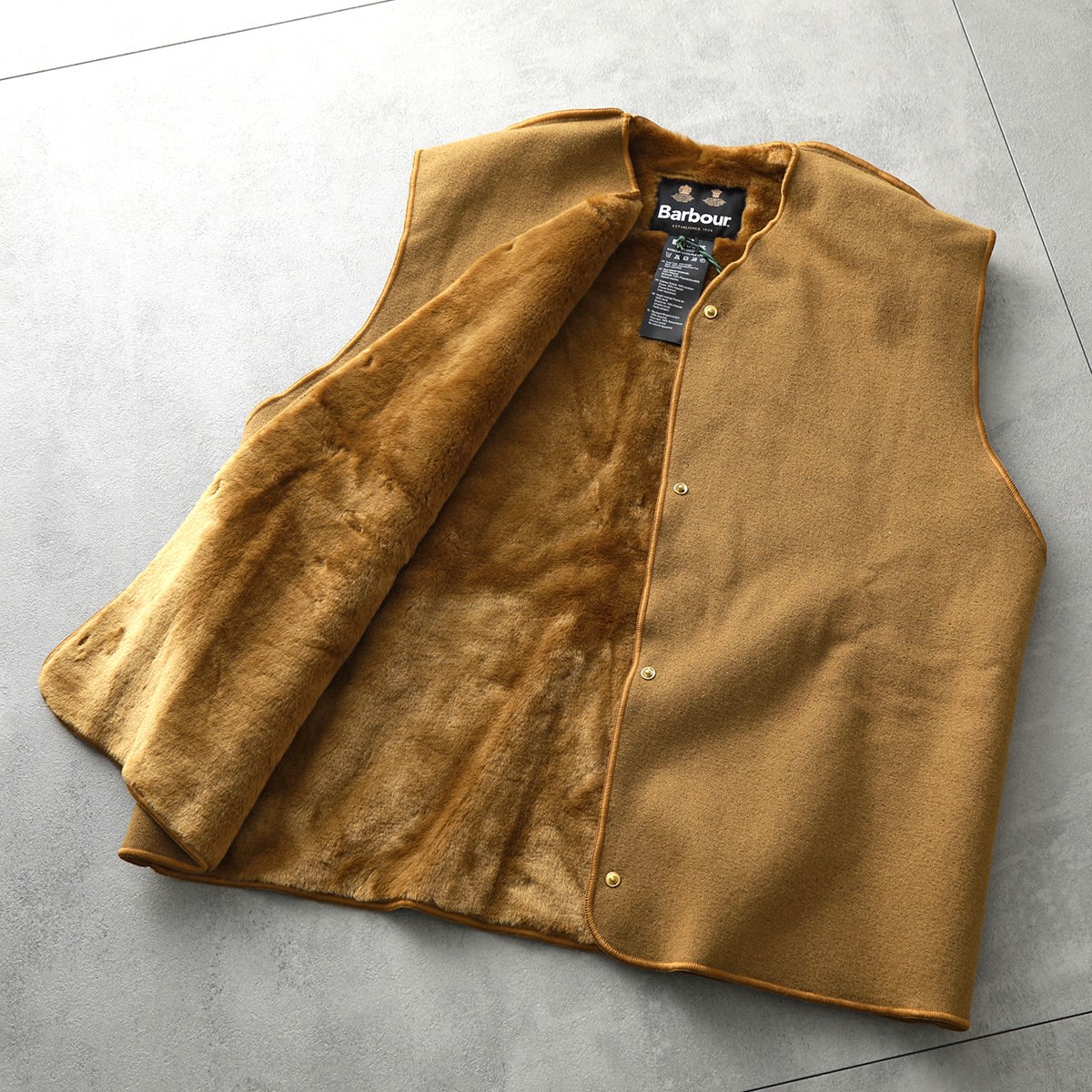 楽天市場】Barbour バブアー ファーベスト warm pile lining MLI0003