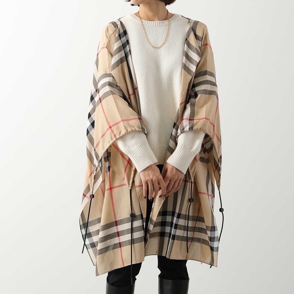 楽天市場】BURBERRY バーバリー ケープ ST GIANT CHECK CAPE 8072618