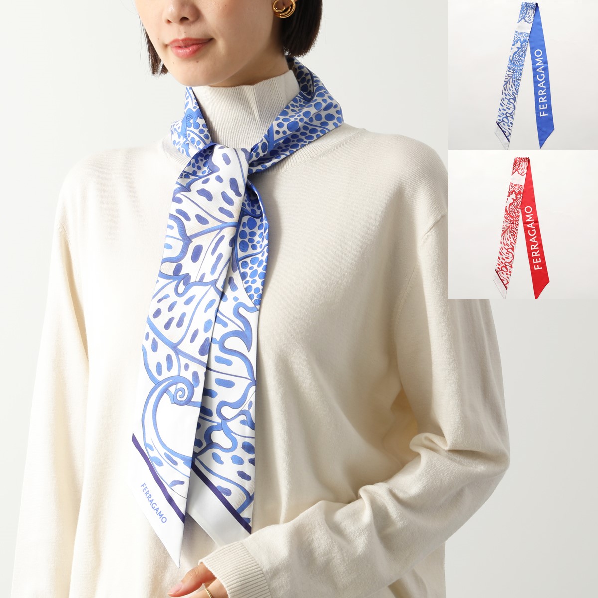 楽天市場】FERRAGAMO フェラガモ スカーフ 32 0685 レディース