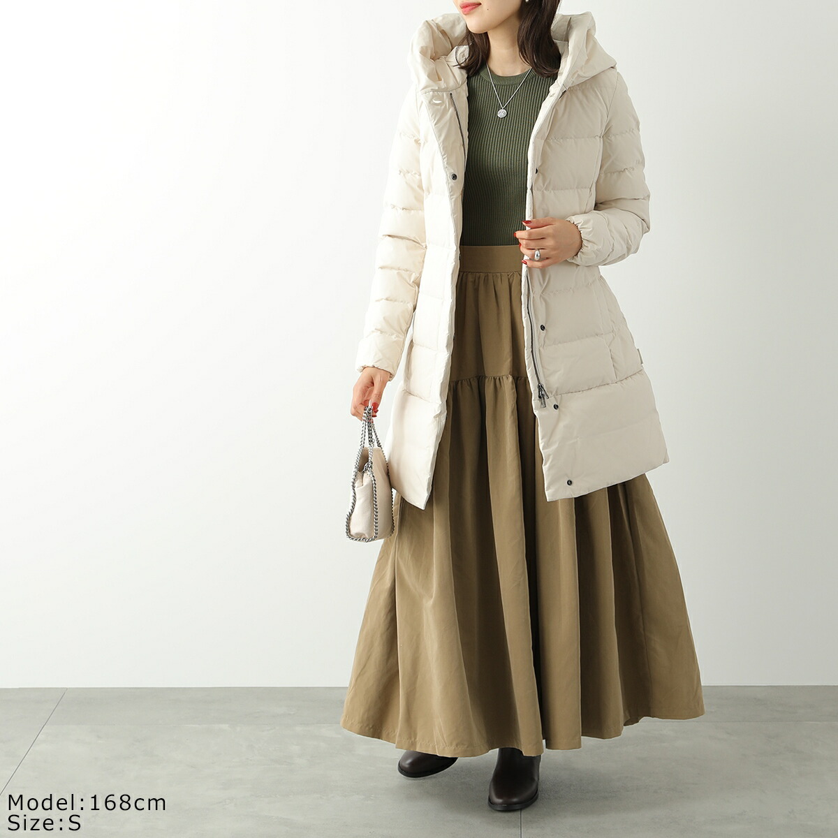 ウールリッチ極美品ホワイト フード付きダウンライナー付コート 【公式