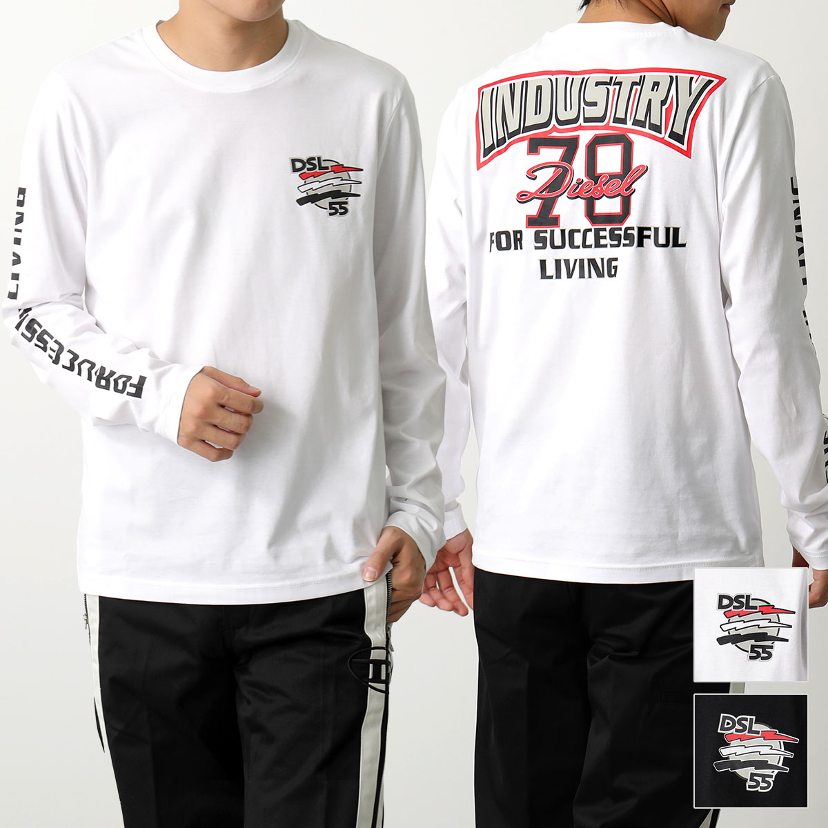 楽天市場】DIESEL ディーゼル 長袖 Tシャツ T-DIEGOR-LS-K3 A11049