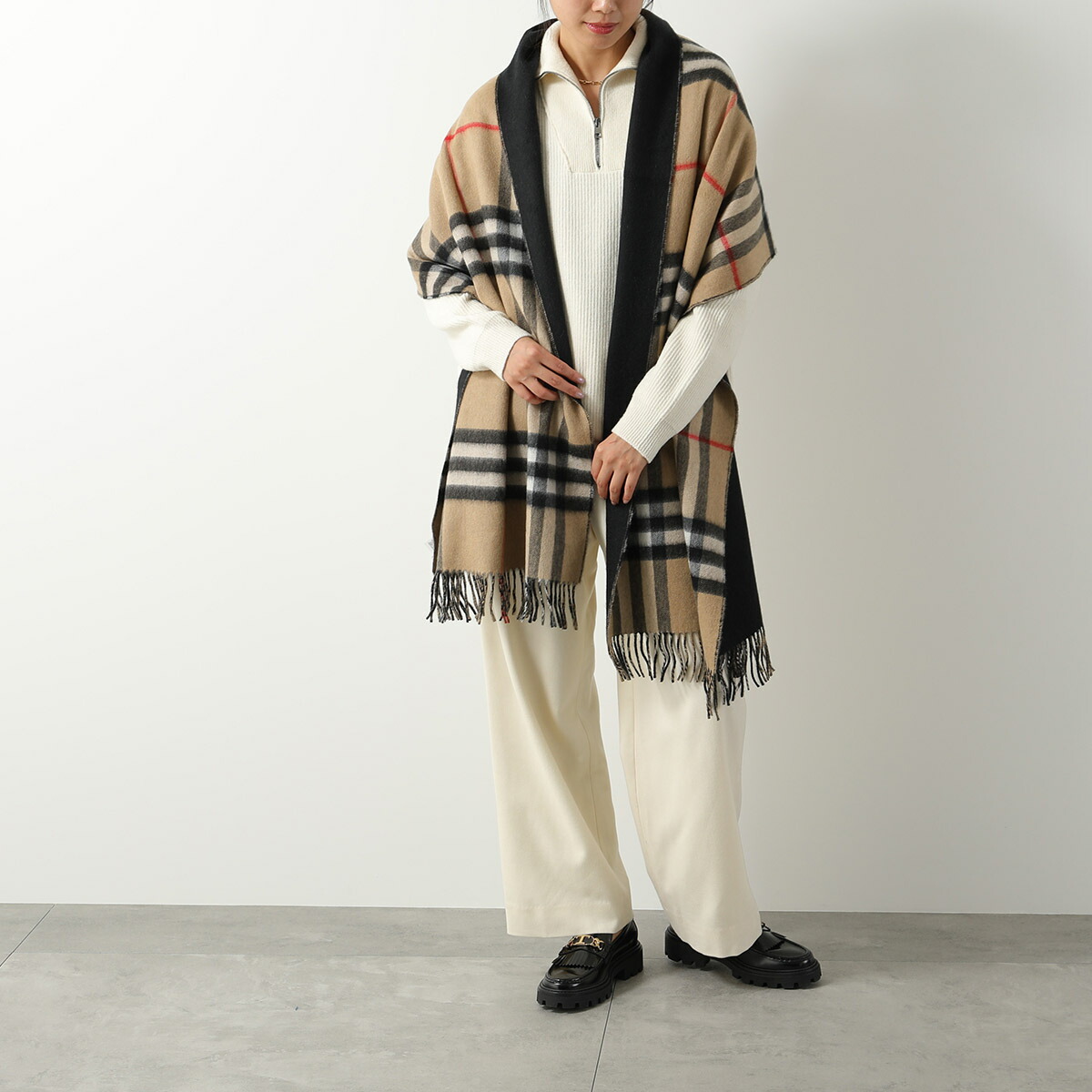 楽天市場】BURBERRY バーバリー ストール MU GNT CHK SLD LNG CSSC