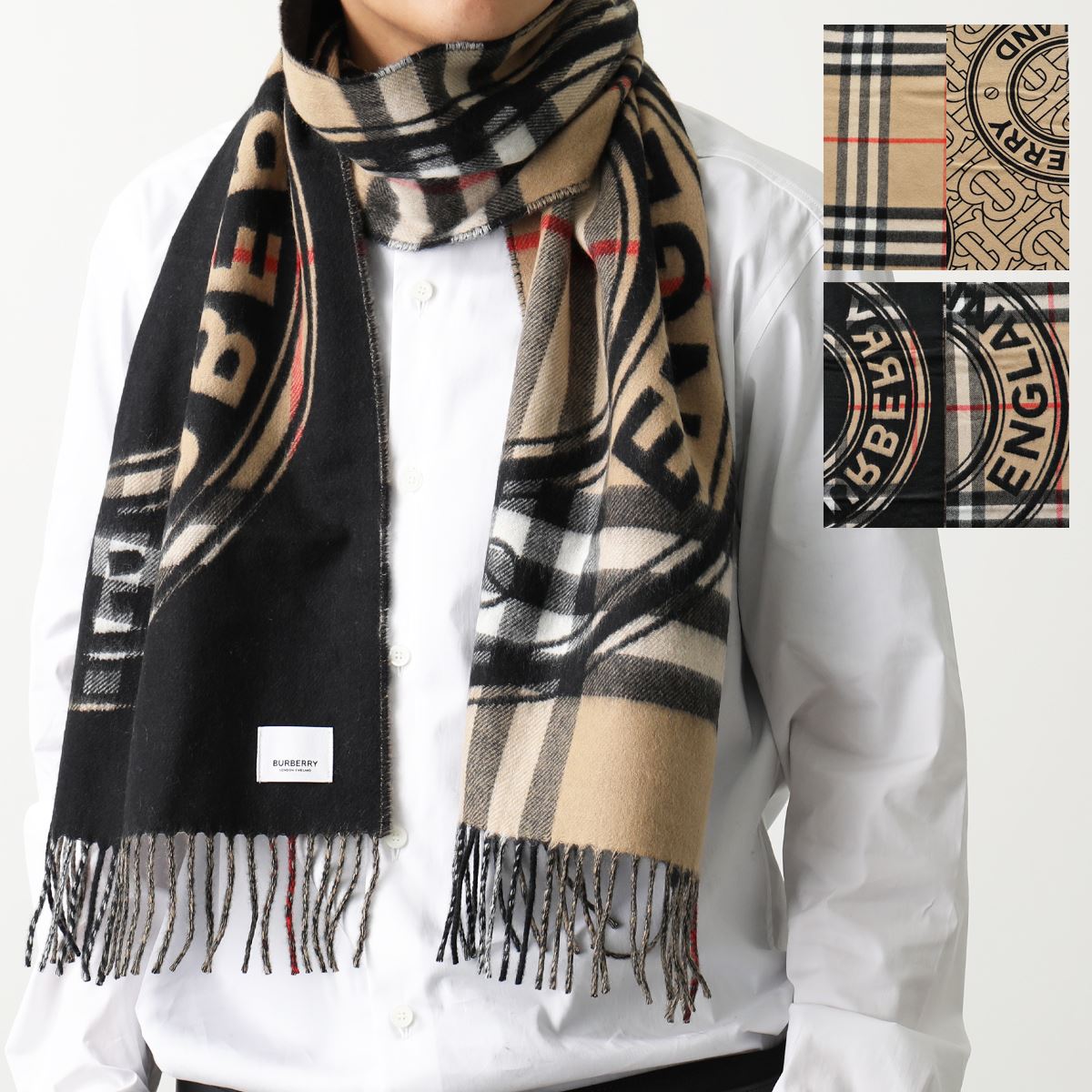 楽天市場】BURBERRY バーバリー マフラー MU 168X30 GNT CHK CS SF MU