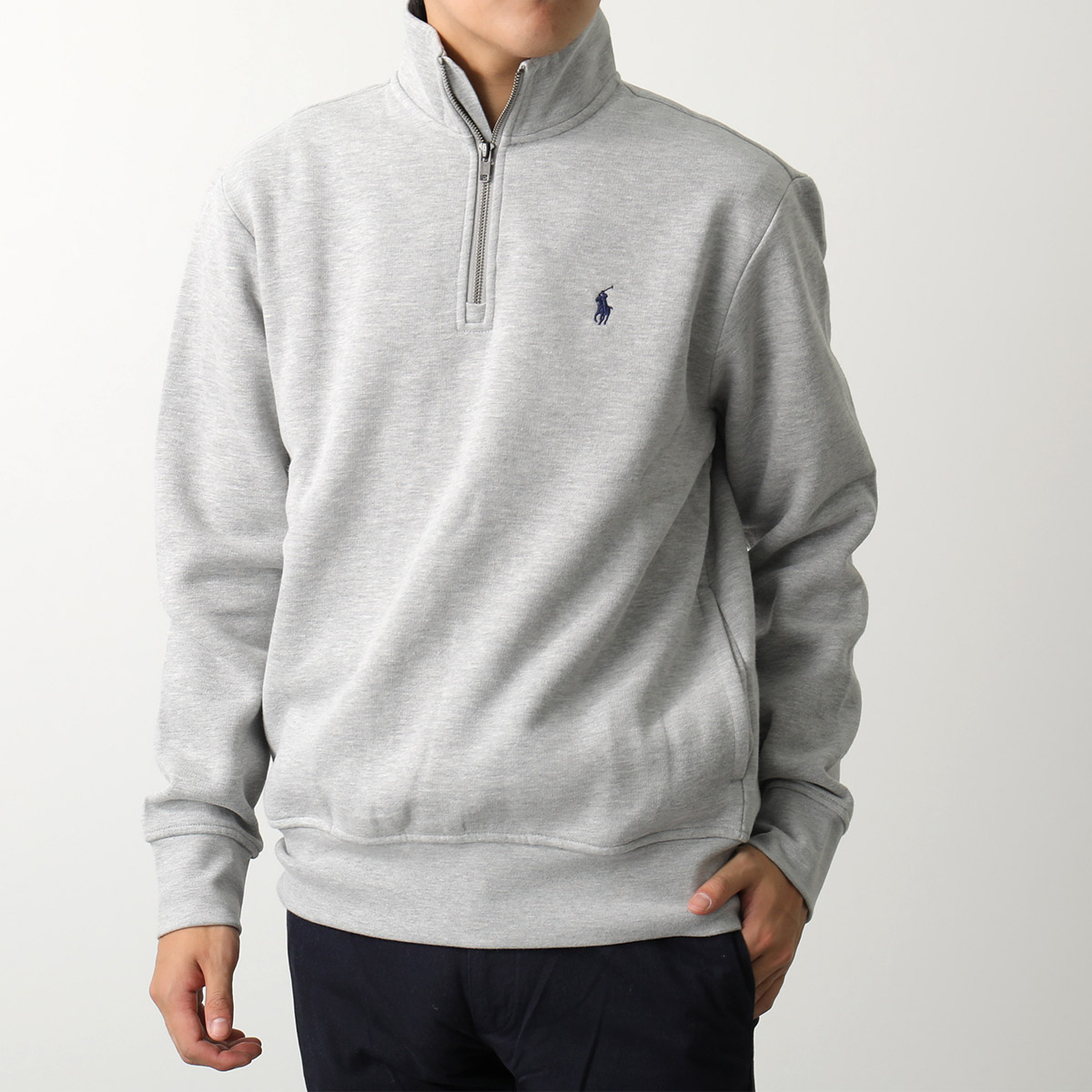 Ralph Lauren ハーフジップ スウェット ネイビー 90年代 Polo ポロ