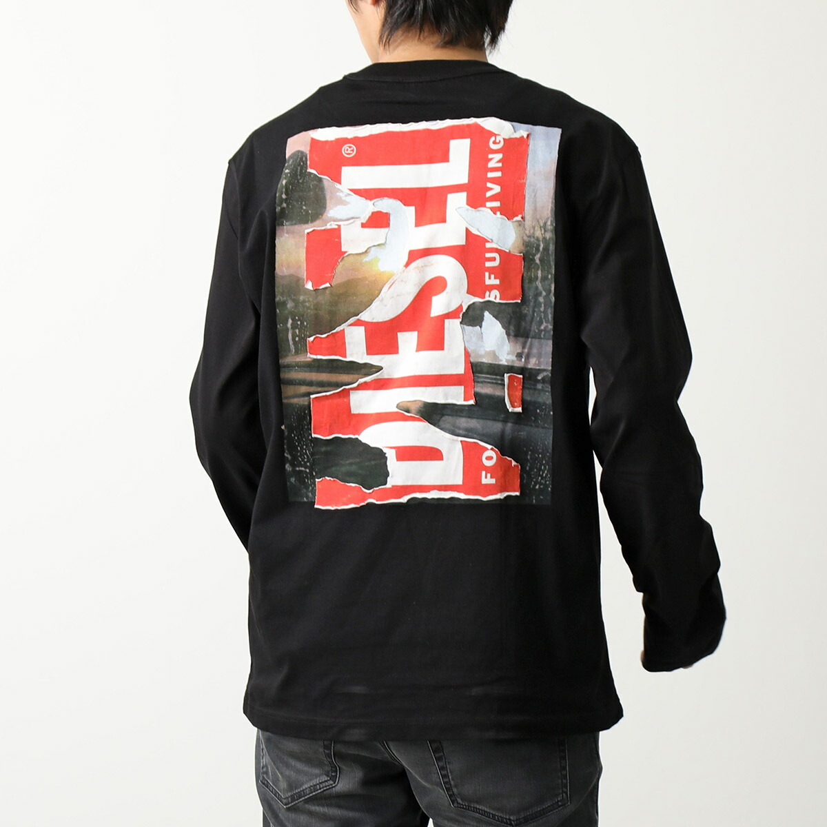 楽天市場】DIESEL ディーゼル Tシャツ T-CRANE-LS-POFF MAGLIETTA