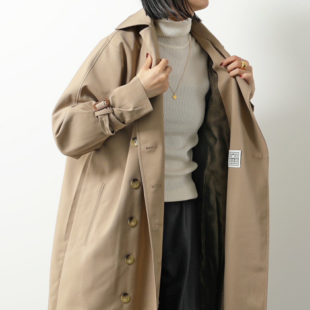 楽天市場】Toteme トーテム トレンチコート SIGNATURE TRENCH 212-107