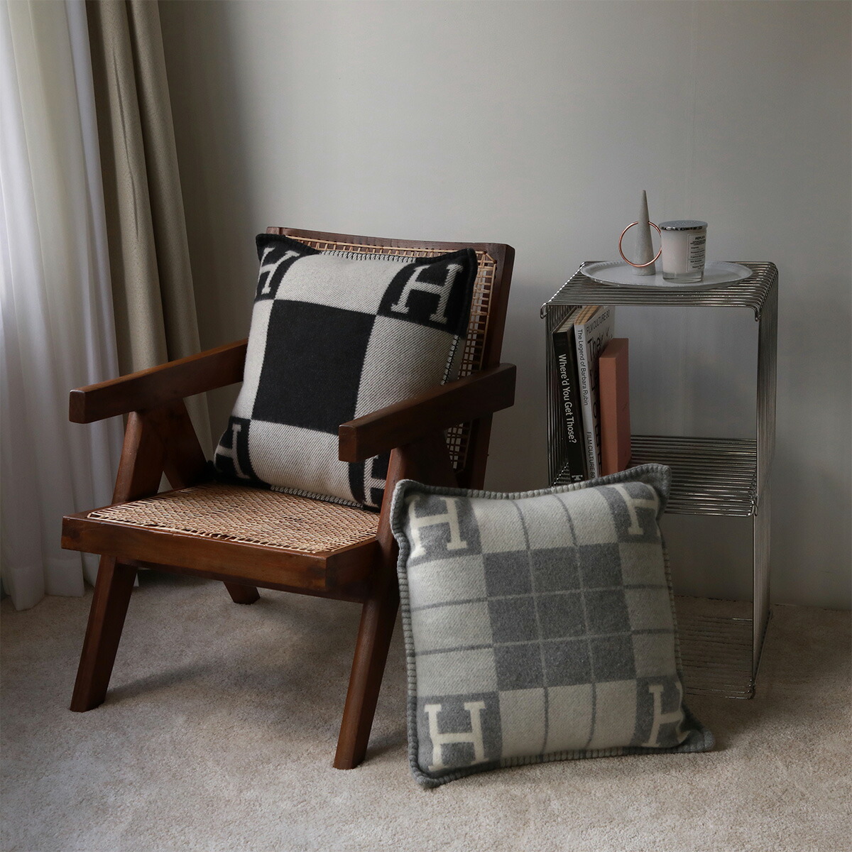 楽天市場】HERMES エルメス クッション アヴァロン CUSHION AVALON PM