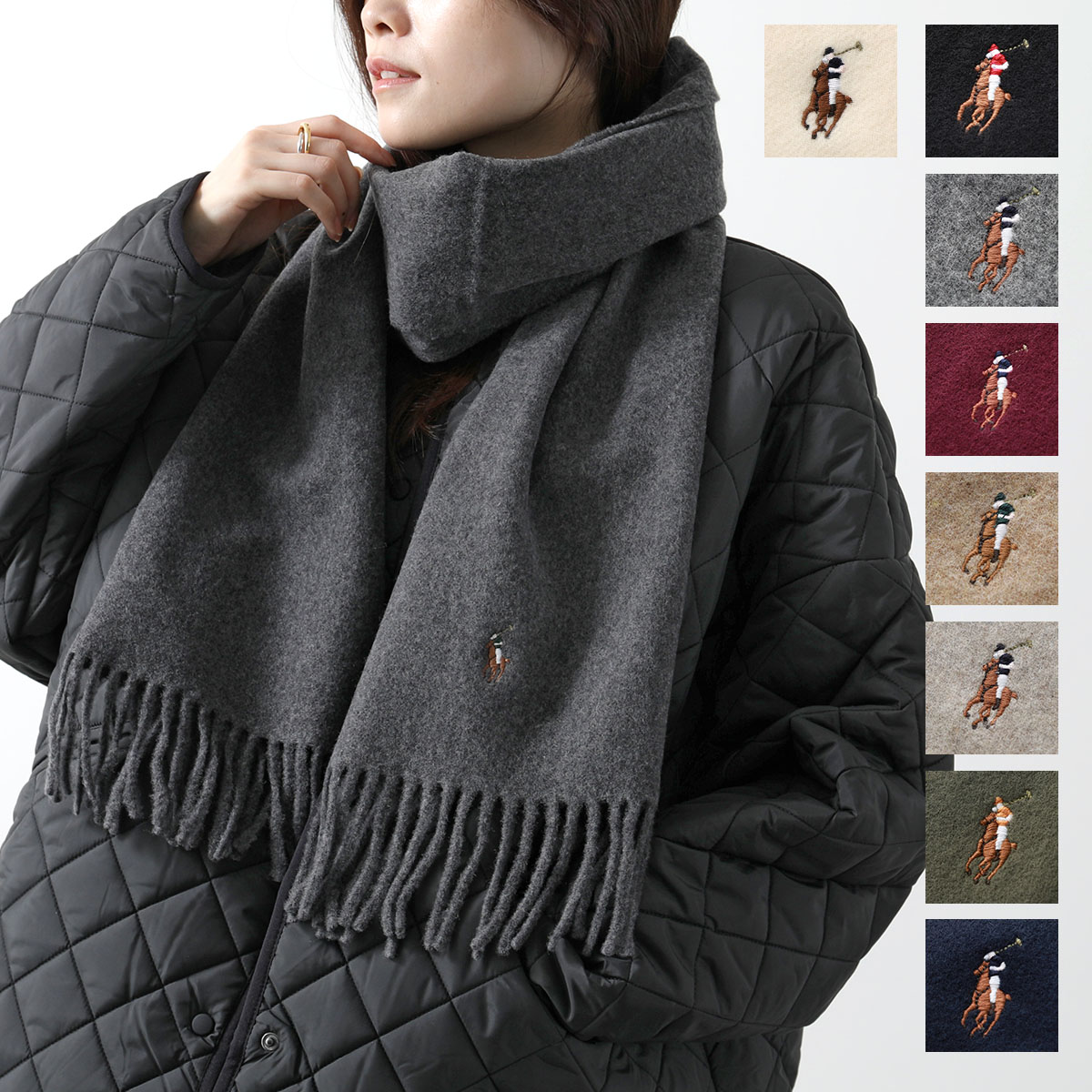 楽天市場】Polo Ralph Lauren ポロラルフローレン マフラー PC1047