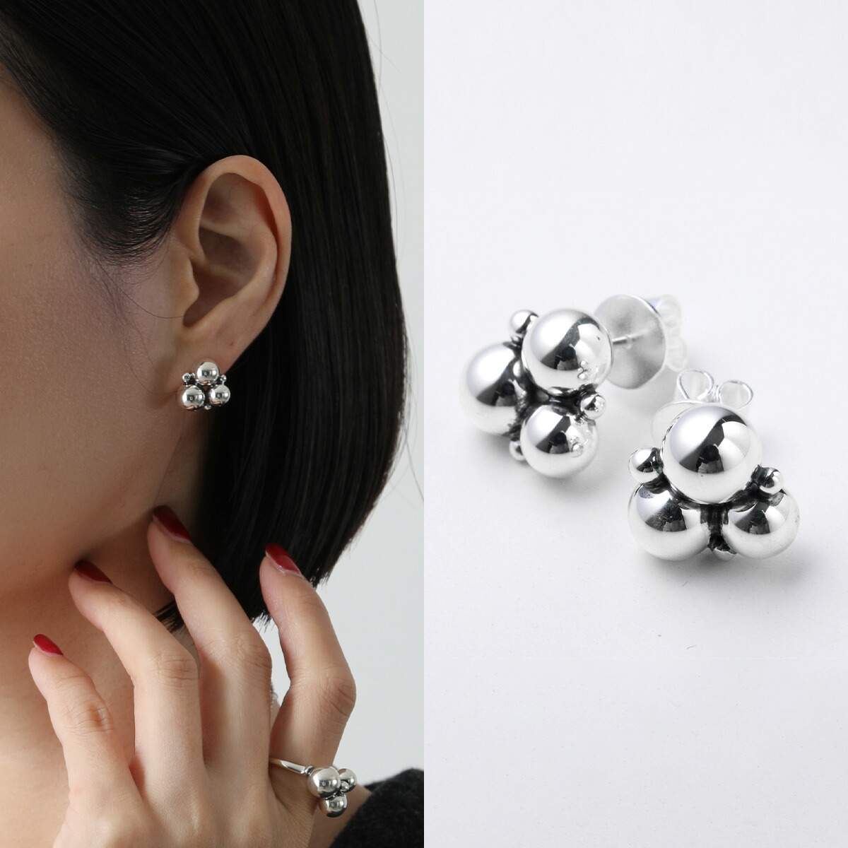 楽天市場】GEORG JENSEN ジョージ ジェンセン ピアス MOONLIGHT GRAPES