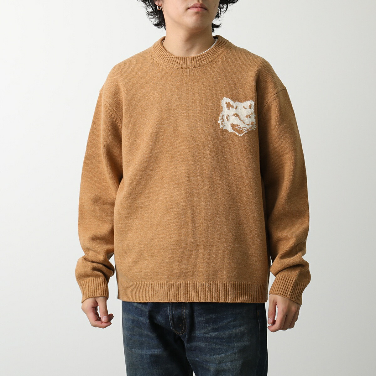 楽天市場】MAISON KITSUNE メゾンキツネ セーター FOX HEAD INTARSIA