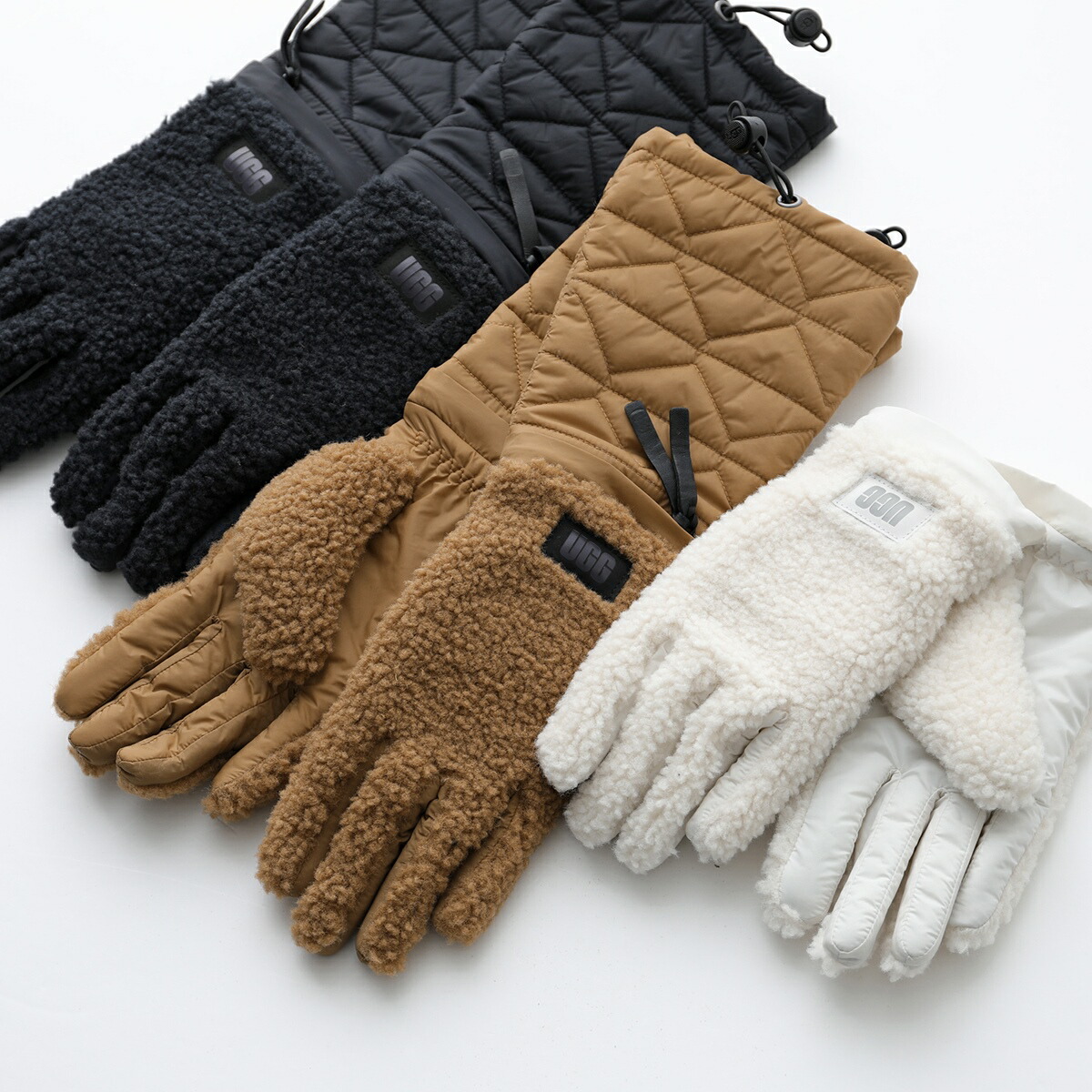 楽天市場】UGG アグ グローブ W AW UGGFLUFF MODULAR GLOVE フラッフ