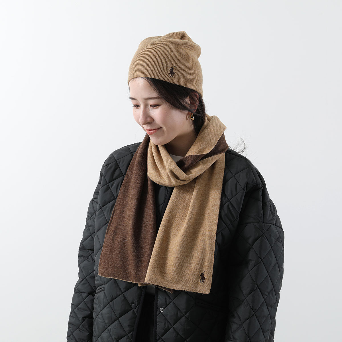 楽天市場】Polo Ralph Lauren ポロラルフローレン マフラー ニット帽