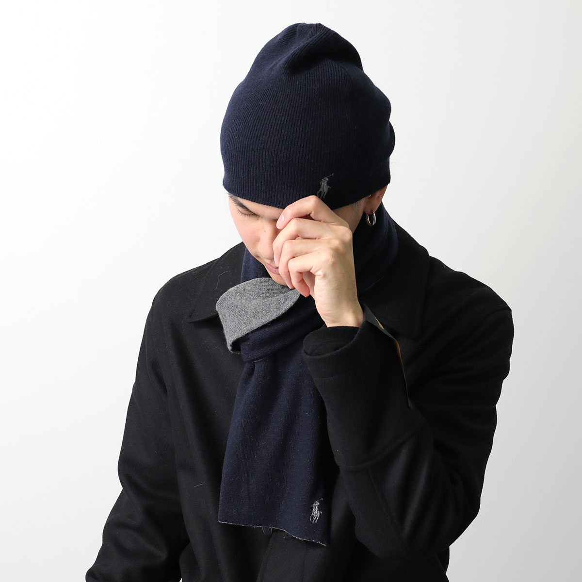 楽天市場】Polo Ralph Lauren ポロラルフローレン マフラー ニット帽