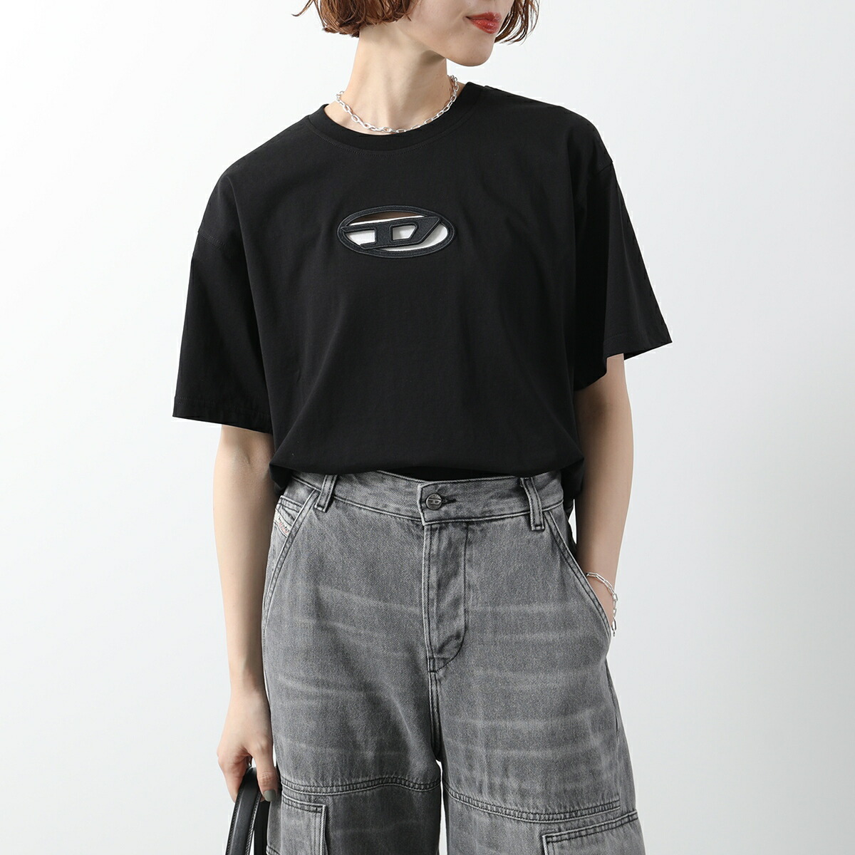 楽天市場】DIESEL ディーゼル Tシャツ T-BUXT-CROP-OD A15096 0NIAX