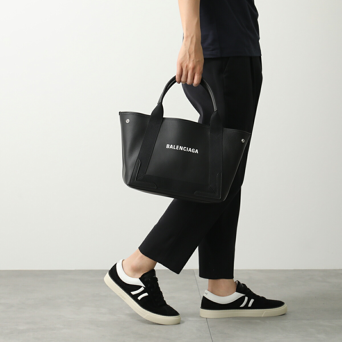 楽天市場】BALENCIAGA バレンシアガ トートバッグ NAVY CABAS S