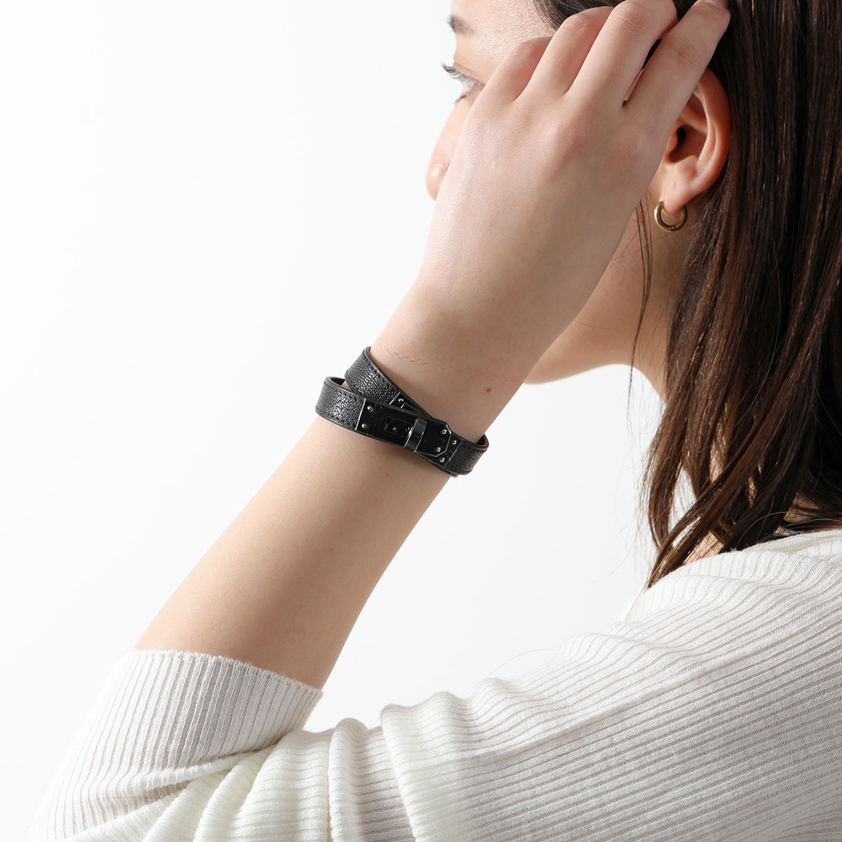 楽天市場】HERMES エルメス ブレスレット KELLY DOUBLE TOUR ケリー