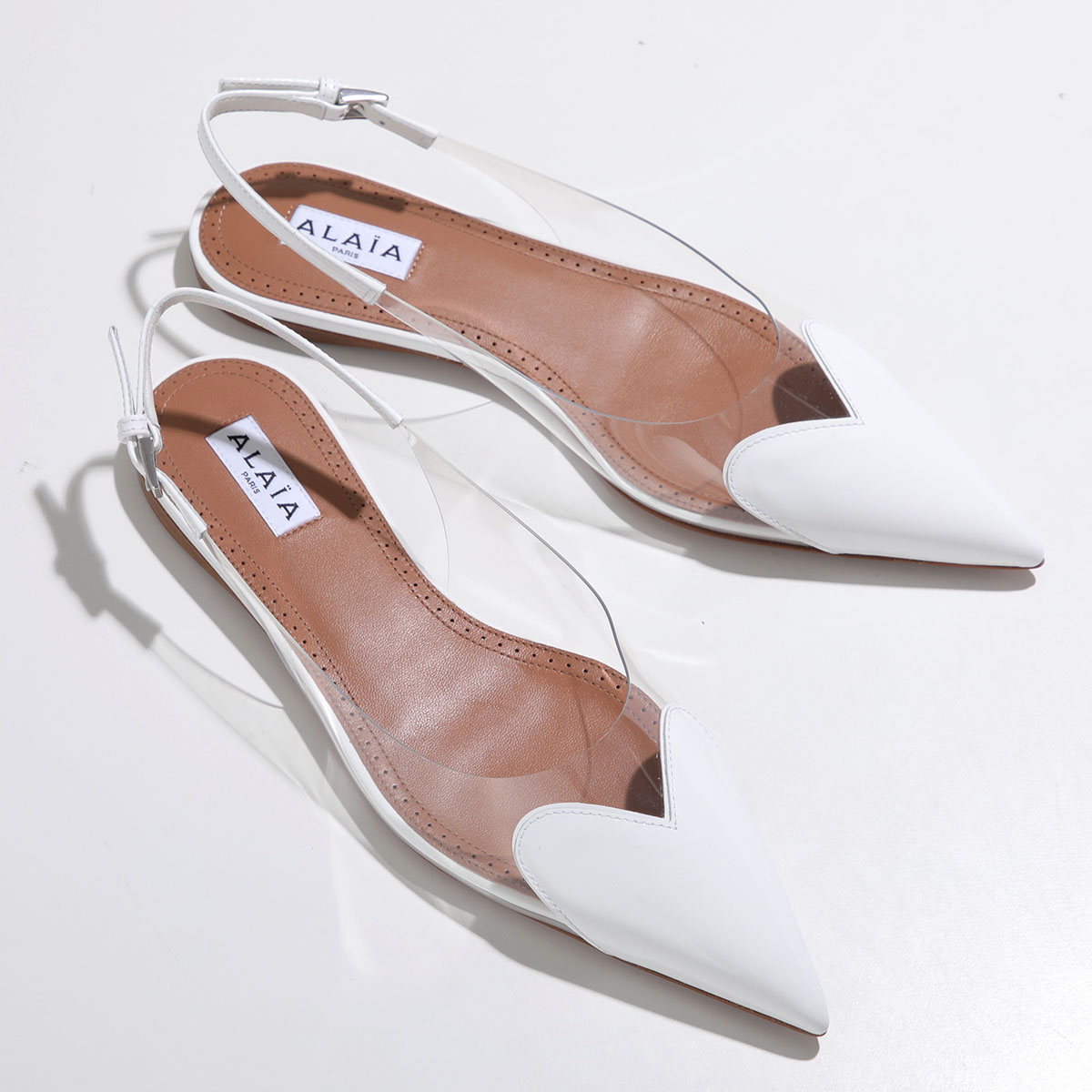 楽天市場】ALAIA アライア パンプス FLAT SLINGBACKS AA3E047CK150