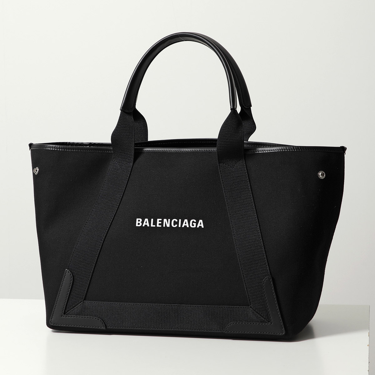 BALENCIAGA バレンシアガ ロゴ総柄 ミニトートバッグ ブラック 楽天
