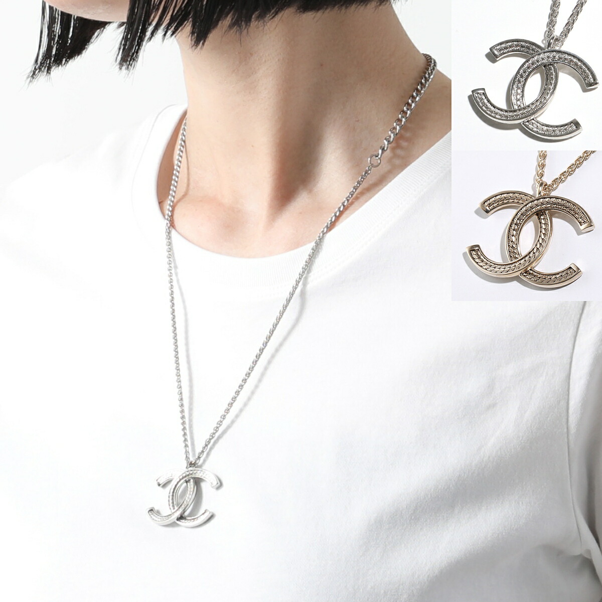 楽天市場】CHANEL シャネル ネックレス ABE252 B18058 レディース ココ