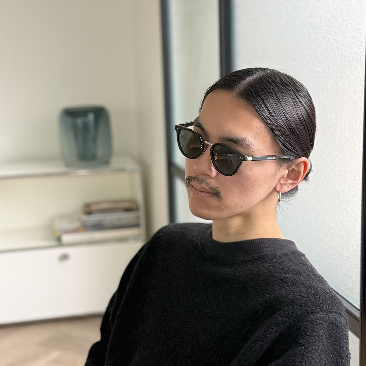 楽天市場】PRADA プラダ ロゴ サングラス SPR 17Y メンズ ボストン型