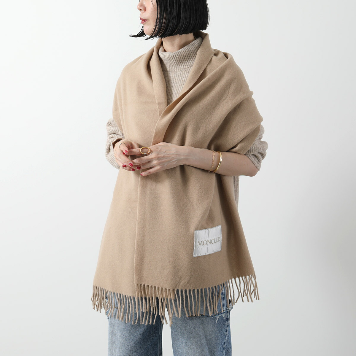 楽天市場】MONCLER モンクレール ストール 3C00016 3C00013 3C00024