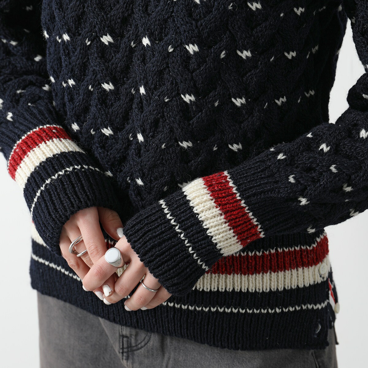 楽天市場】THOM BROWNE トムブラウン セーター MKA510B-Y1506