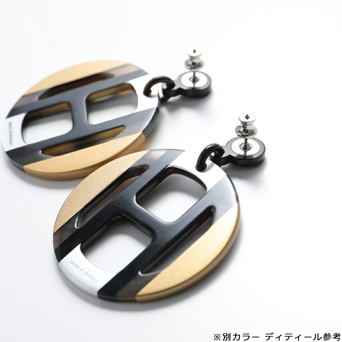 楽天市場】【カラー限定特価】HERMES エルメス ピアス H EQUIPE