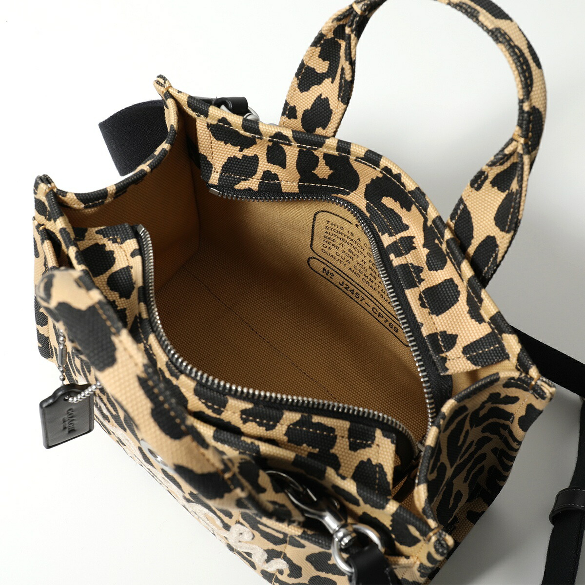 楽天市場】COACH コーチ ショルダーバッグ LEOPARD CARGO TOTE 26