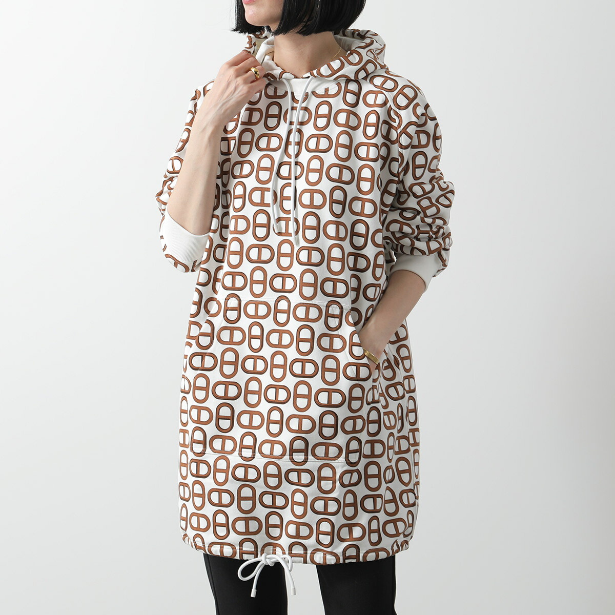 楽天市場】HERMES エルメス スウェット ワンピース H4E4526DD