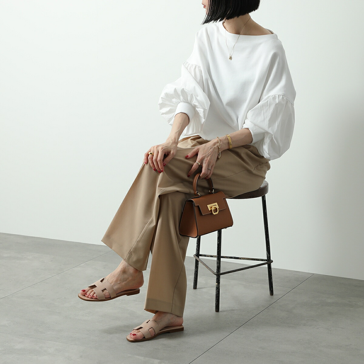 楽天市場】HERMES エルメス サンダル Oran オラン レディース フラット