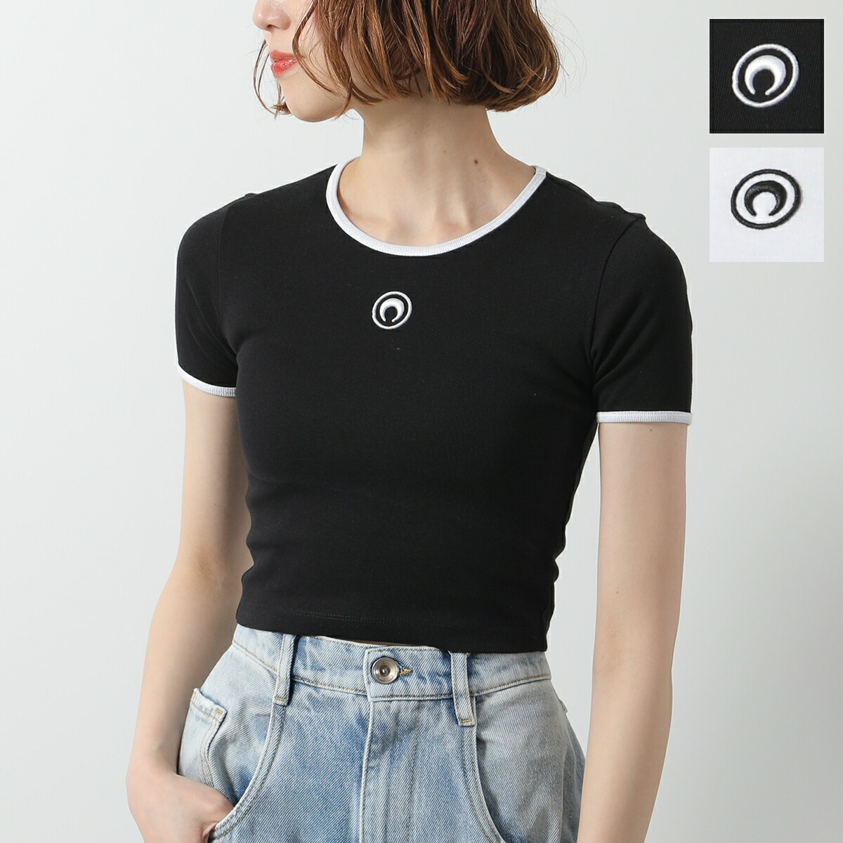 楽天市場】Marine Serre マリーン セル Tシャツ Moon Logo Jersey