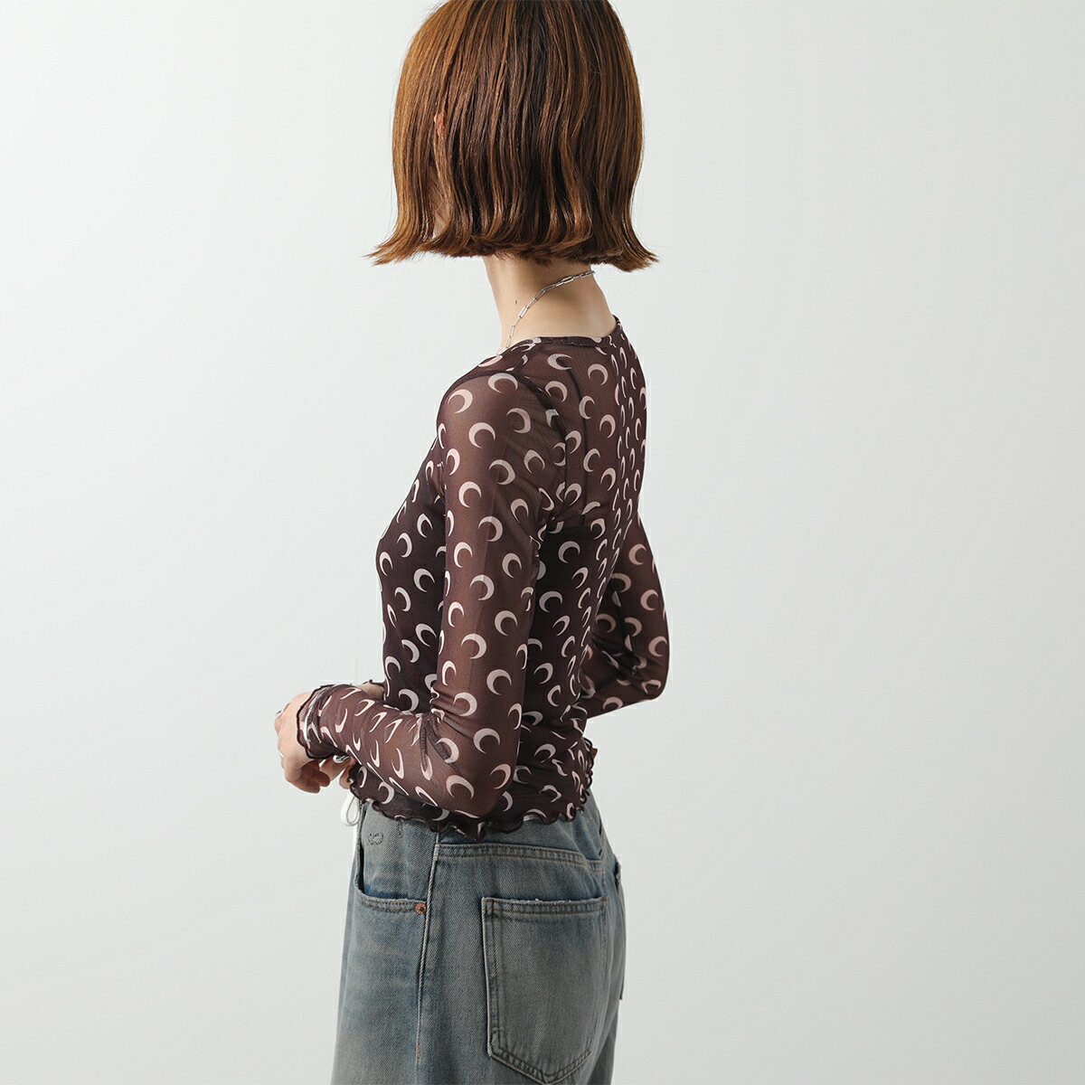 楽天市場】Marine Serre マリーン セル ロンT カットソー RECYCLED