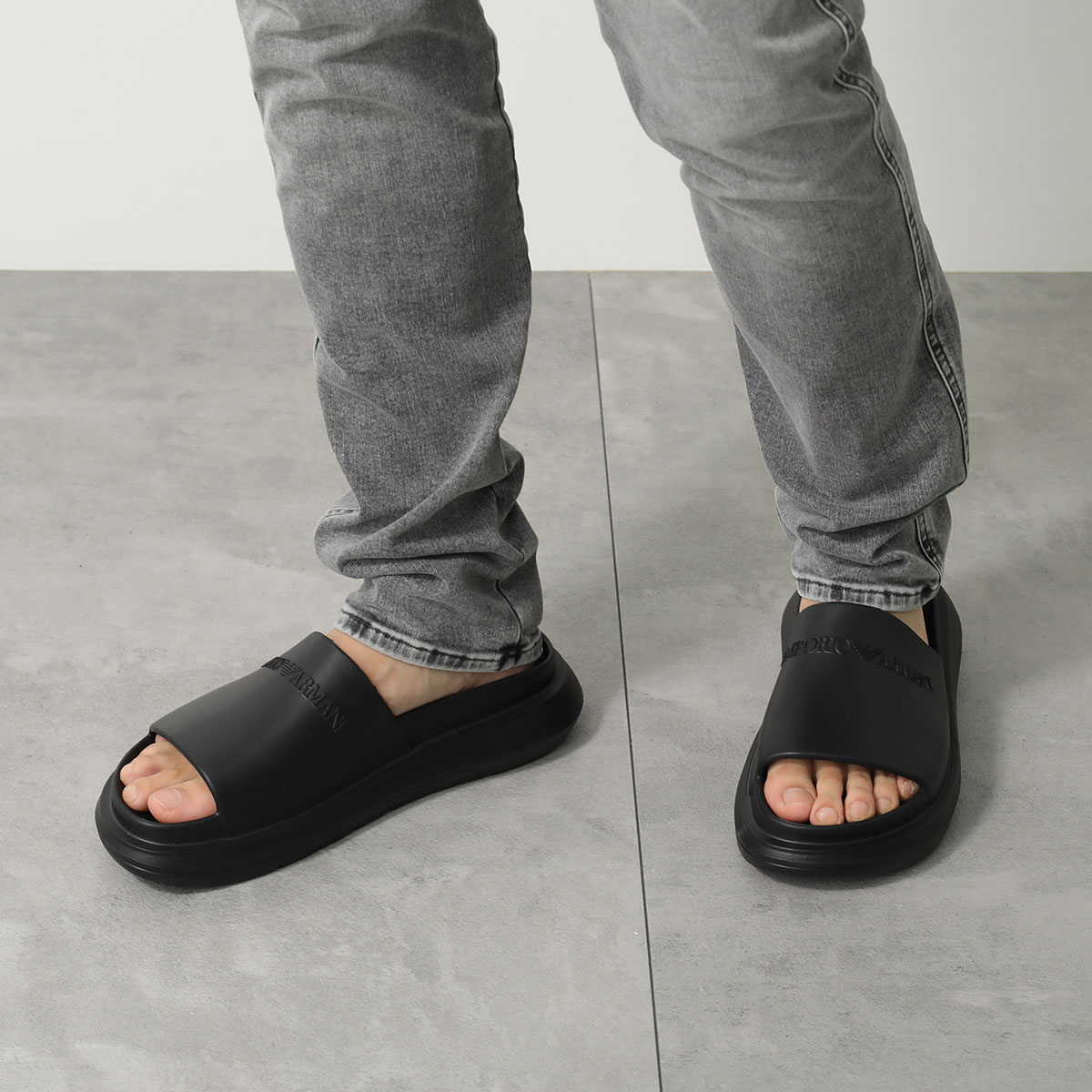 楽天市場】EMPORIO ARMANI エンポリオアルマーニ モノブロックサンダル