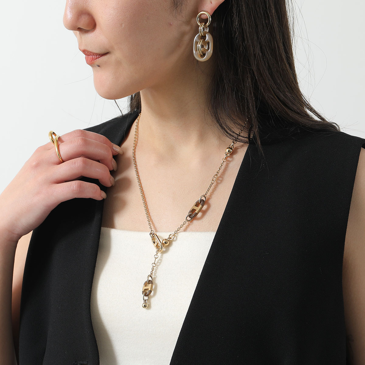 楽天市場】HERMES エルメス ネックレス シュルメール PM 100002FD