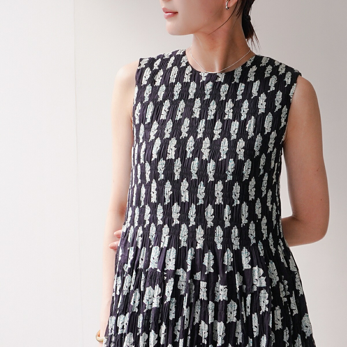 楽天市場】ne Quittez pas ヌキテパ ワンピース Lotus Combi Print