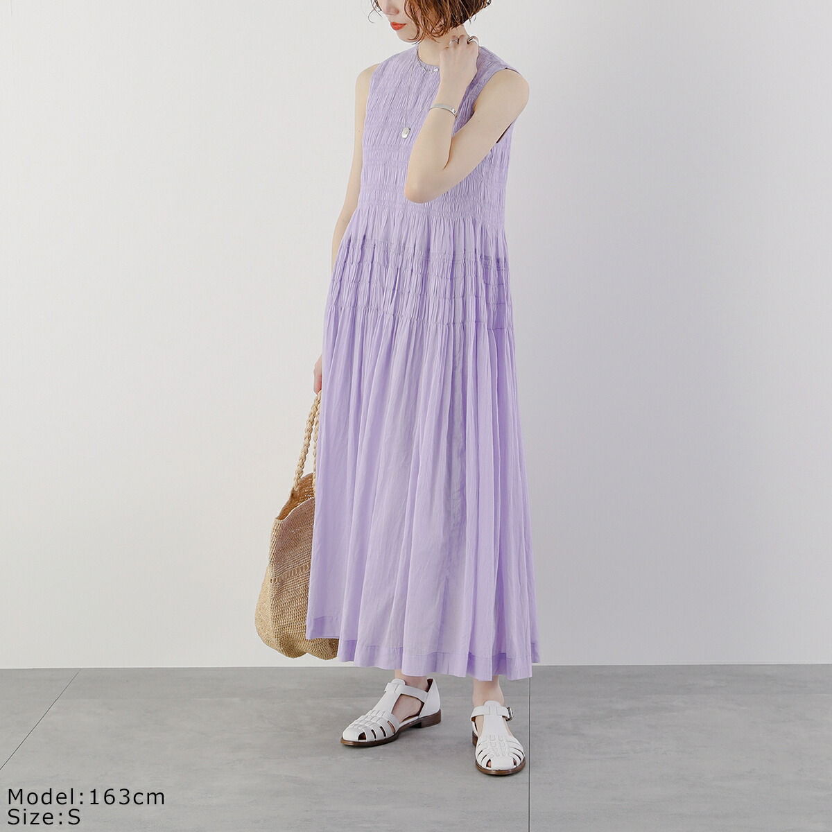 楽天市場】ne Quittez pas ヌキテパ ワンピース Cotton Voile Shirring